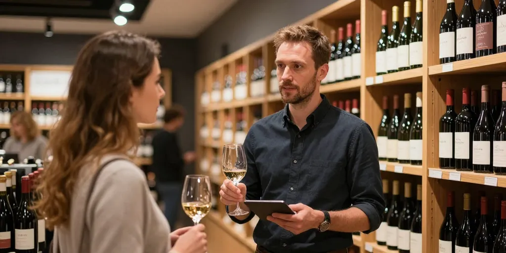agencement magasin cave a vin